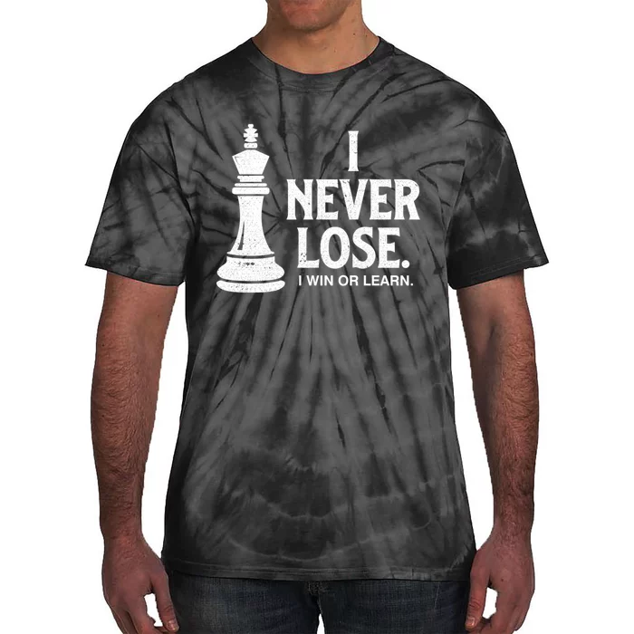 Chess Lovers Never Lose Gift Tie-Dye T-Shirt