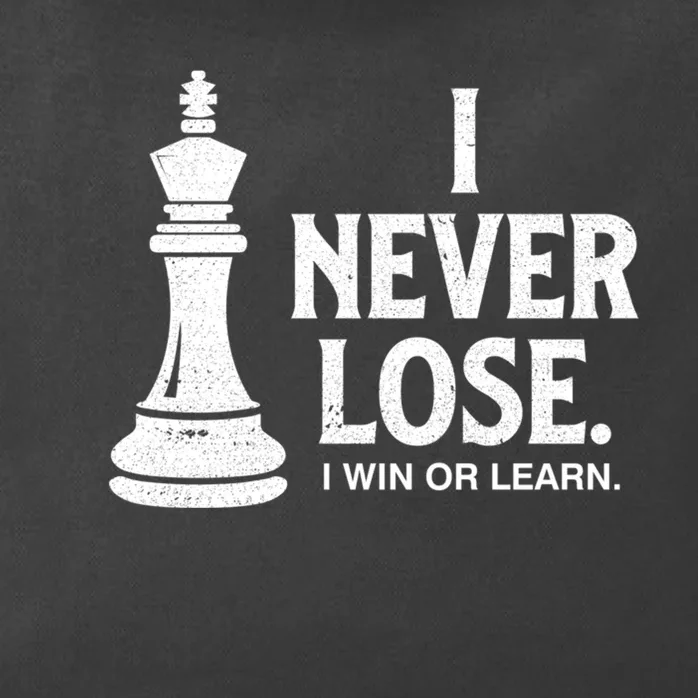 Chess Lovers Never Lose Gift Zip Tote Bag