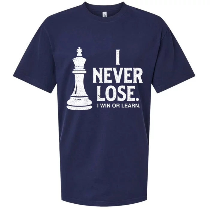 Chess Lovers Never Lose Gift Sueded Cloud Jersey T-Shirt