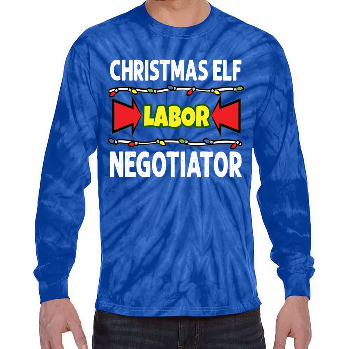 Christmas Labor Negotiator Union Works Council Member Cool Gift Tie-Dye Long Sleeve Shirt