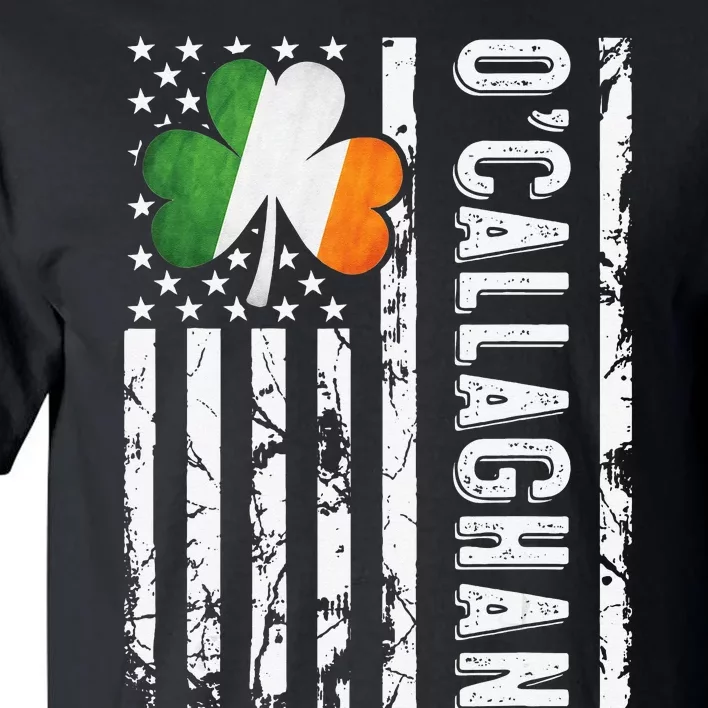 Callaghan Last Name Irish Pride Flag USA St Patrick's Day Tall T-Shirt