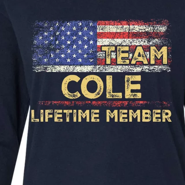 Cole Last Nameteam Cole Lifetime Member Womens Cotton Relaxed Long Sleeve T-Shirt