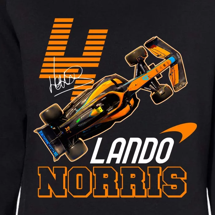 Cool Lando Norris F1 Racing Signature Womens California Wash Sweatshirt