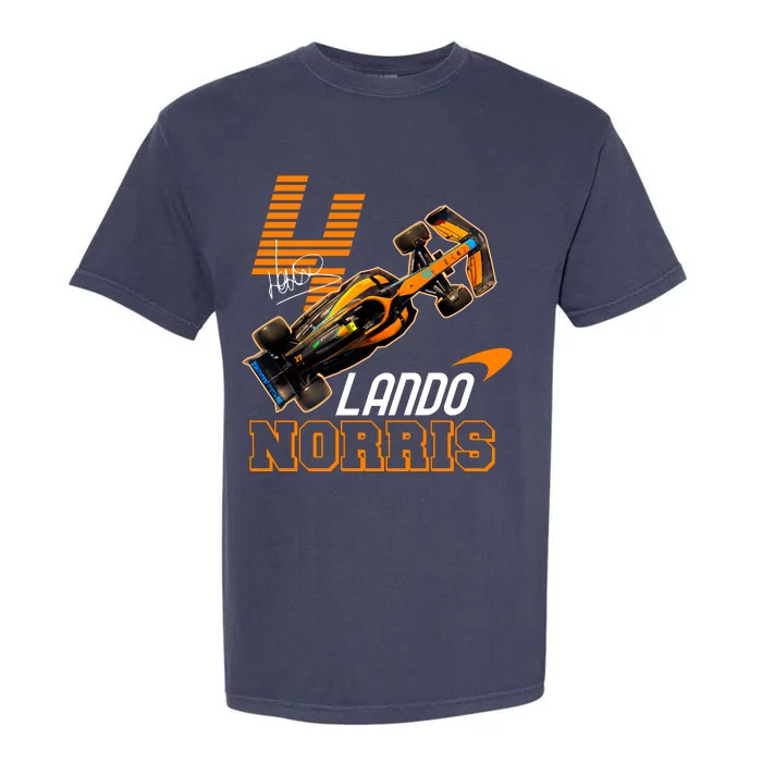 Cool Lando Norris F1 Racing Signature Garment-Dyed Heavyweight T-Shirt