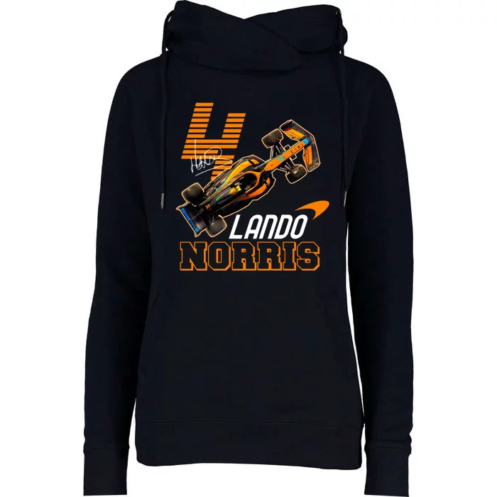 Cool Lando Norris F1 Racing Signature Womens Funnel Neck Pullover Hood