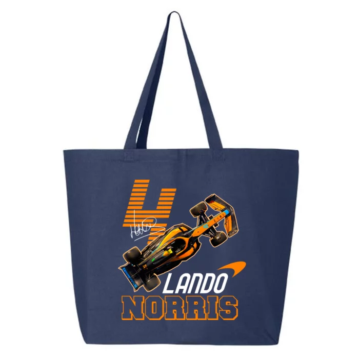 Cool Lando Norris F1 Racing Signature 25L Jumbo Tote