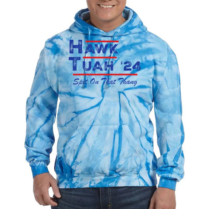 Cuthardy Last Name Family Reunion Vacationhawk Tuah 24 Spit On That Thang Parody Tie Dye Hoodie