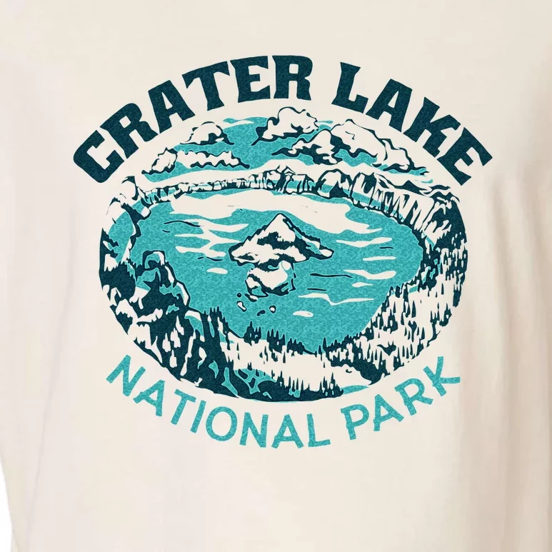 Crater Lake National Park Souvenir Mountain Hike Traveling Garment-Dyed Women's Muscle Tee