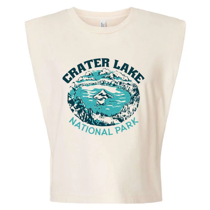 Crater Lake National Park Souvenir Mountain Hike Traveling Garment-Dyed Women's Muscle Tee