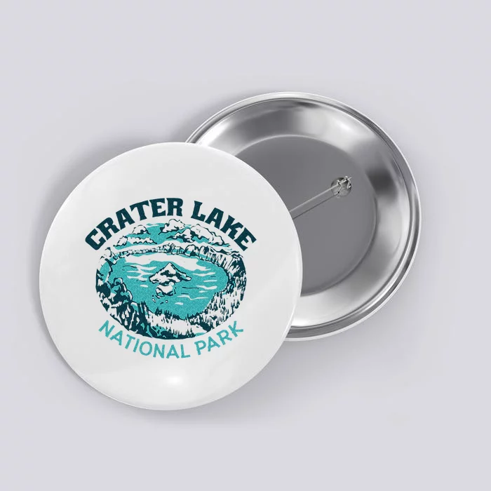 Crater Lake National Park Souvenir Mountain Hike Traveling Button