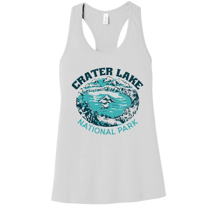 Crater Lake National Park Souvenir Mountain Hike Traveling Women's Racerback Tank