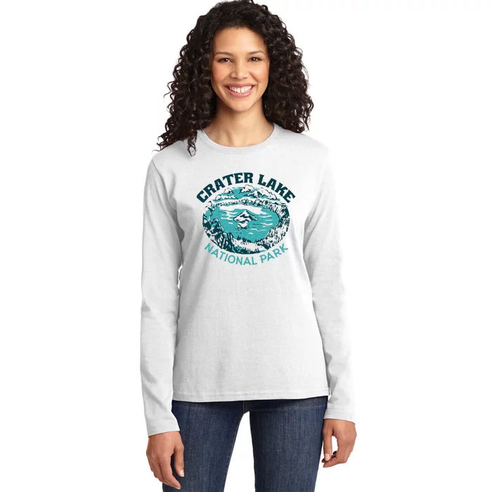 Crater Lake National Park Souvenir Mountain Hike Traveling Ladies Long Sleeve Shirt