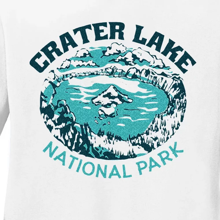 Crater Lake National Park Souvenir Mountain Hike Traveling Ladies Long Sleeve Shirt