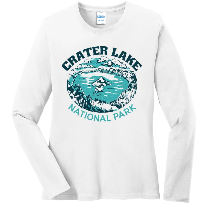 Crater Lake National Park Souvenir Mountain Hike Traveling Ladies Long Sleeve Shirt