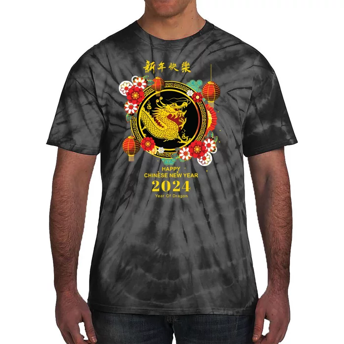 Chinese Lunar New Year 2024 Year Of The Dragon Zodiac Sign Tie-Dye T-Shirt