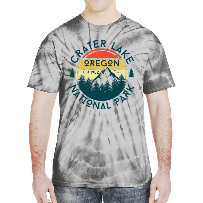 Crater Lake National Park Oregon Hiking Nature Outdoors Tie-Dye T-Shirt