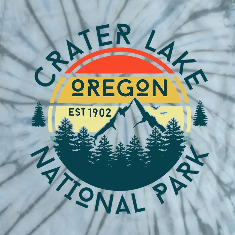 Crater Lake National Park Oregon Hiking Nature Outdoors Tie-Dye T-Shirt