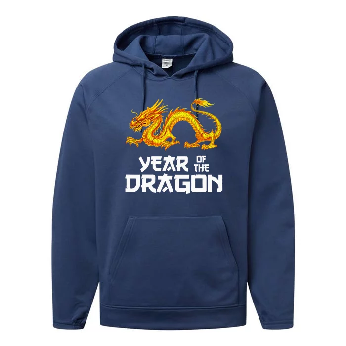 Chinese Lunar New Year 2024 Year Of The Dragon Performance Fleece Hoodie