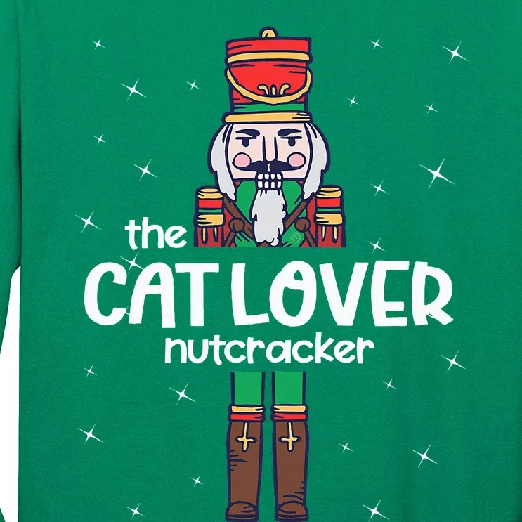 Cat Lover Nutcracker Family Matching Funny Pajama Long Sleeve Shirt