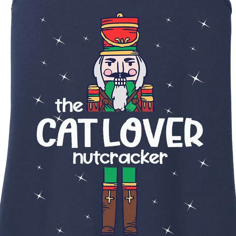 Cat Lover Nutcracker Family Matching Funny Pajama Ladies Essential Tank