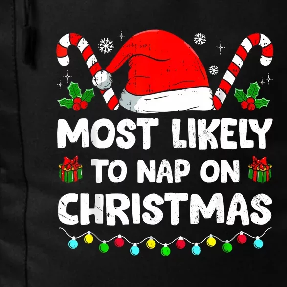 Christmas Likely Nap On Christmas Family Xmas Pajamas Pj Daily Commute Backpack