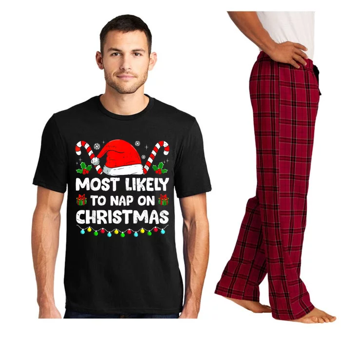 Christmas Likely Nap On Christmas Family Xmas Pajamas Pj Pajama Set