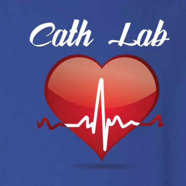 Cath Lab Nurse Heart Heartbeat Love Cardiac Care Funny Gift Toddler Long Sleeve Shirt