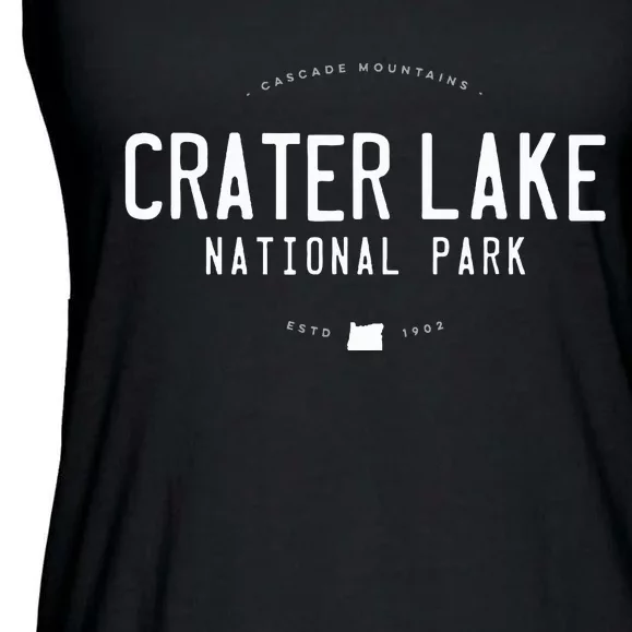 Crater Lake National Park Oregon Ladies Essential Flowy Tank