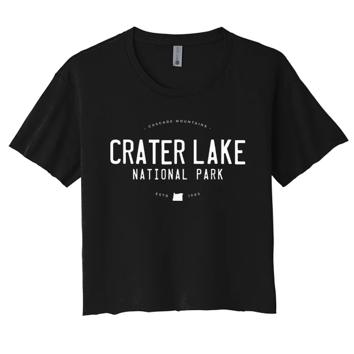 Crater Lake National Park Oregon Women's Crop Top Tee