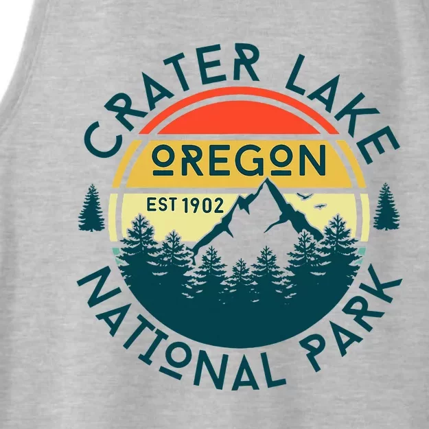 Crater Lake National Park Oregon Hiking Nature Outdoors Ladies Tri-Blend Wicking Tank