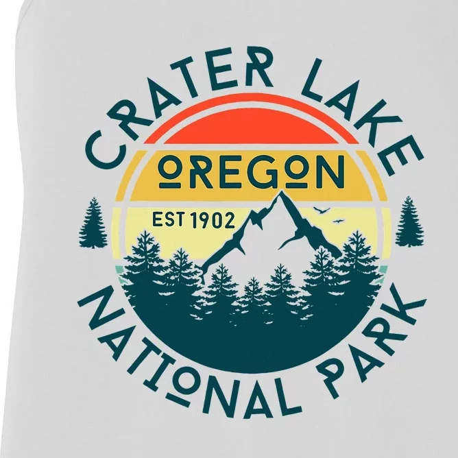 Crater Lake National Park Oregon Hiking Nature Outdoors Women's Racerback Tank