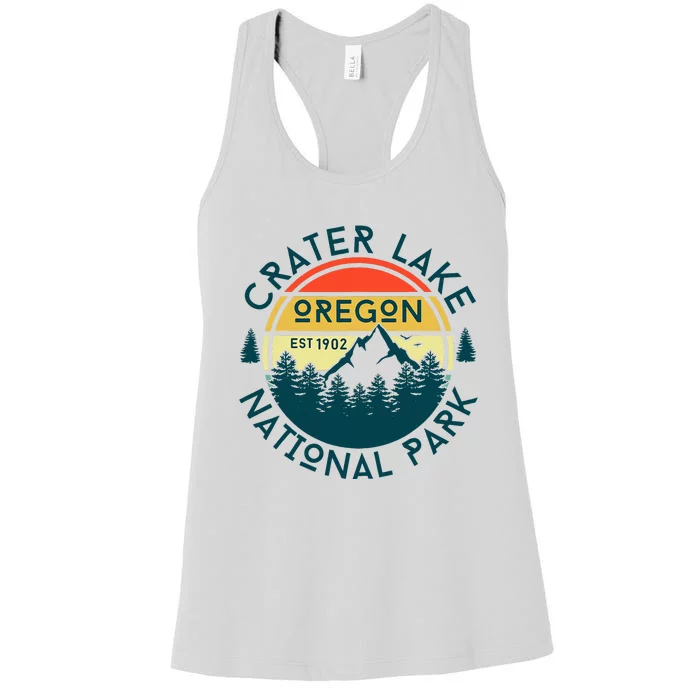 Crater Lake National Park Oregon Hiking Nature Outdoors Women's Racerback Tank