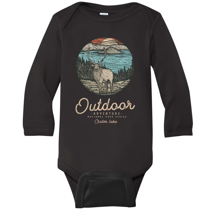 Crater Lake National Park Baby Long Sleeve Bodysuit