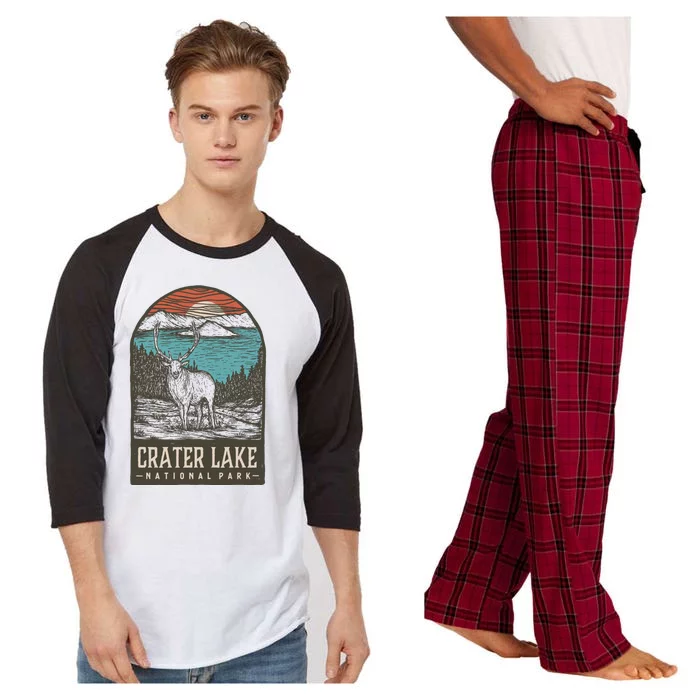 Crater Lake National Park Raglan Sleeve Pajama Set