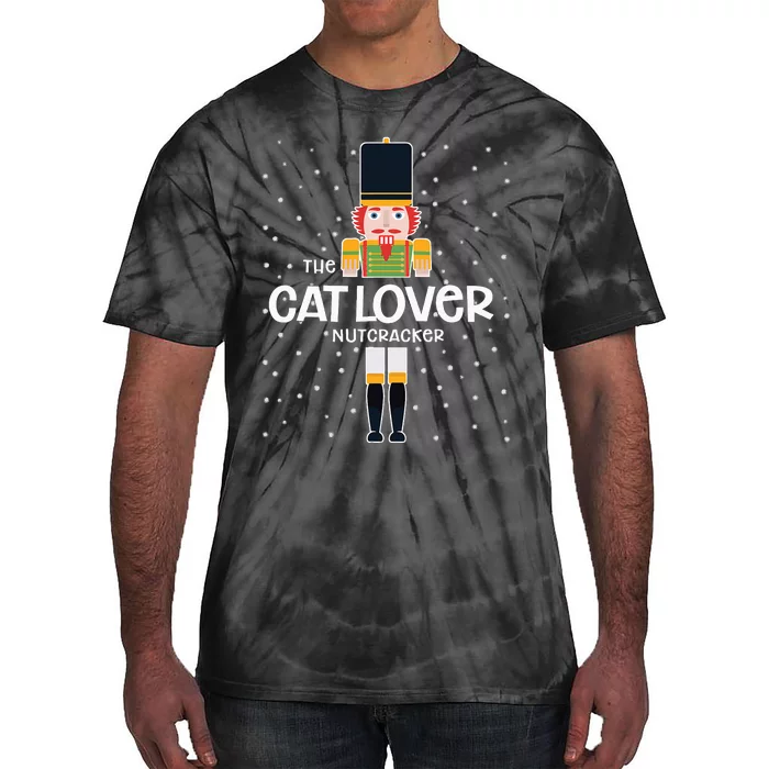 Cat Lover Nutcracker Family Matching Funny Pajama Tie-Dye T-Shirt