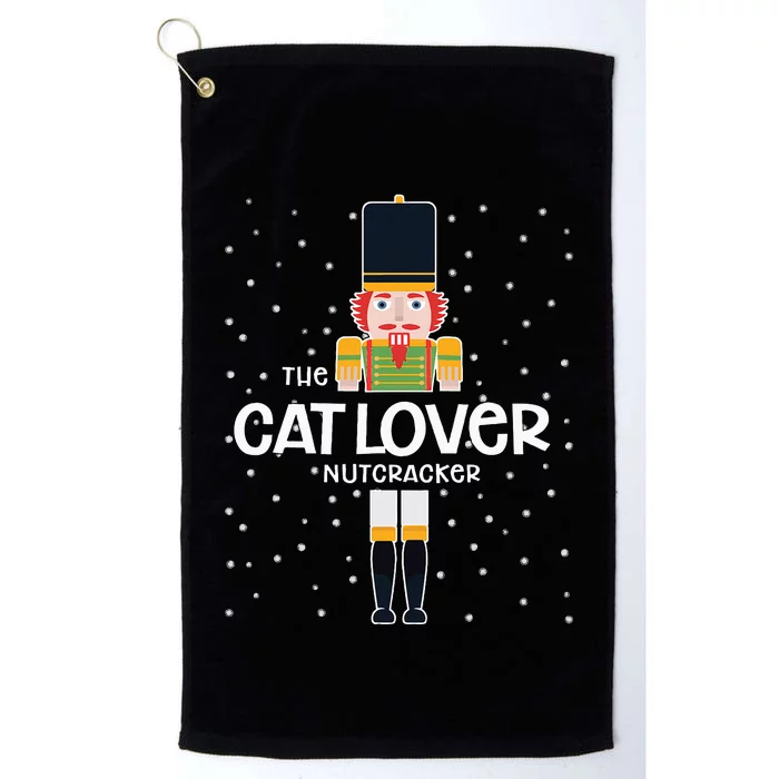 Cat Lover Nutcracker Family Matching Funny Pajama Platinum Collection Golf Towel