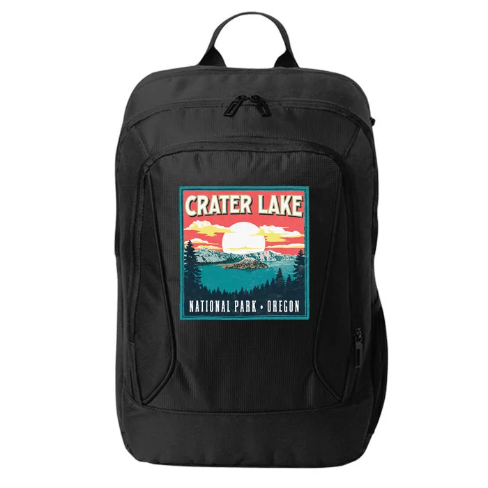 Crater Lake National Park Oregon Vintage Vibe City Backpack