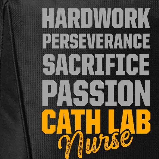 Cath Lab Nurse Passion Cardiac Nursing Rn Gift City Backpack