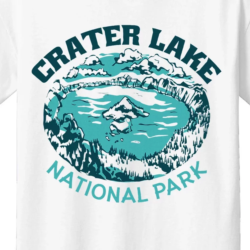 Crater Lake National Park Souvenir Mountain Hike Traveling Kids T-Shirt