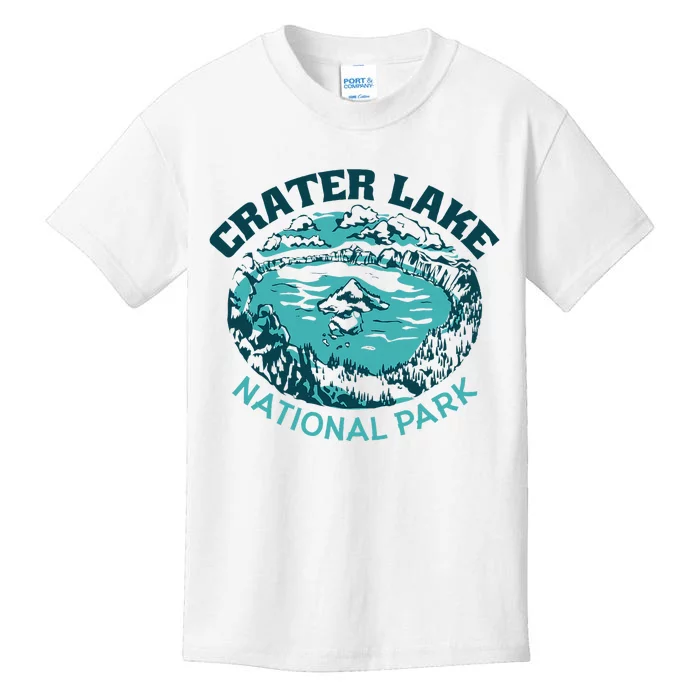 Crater Lake National Park Souvenir Mountain Hike Traveling Kids T-Shirt