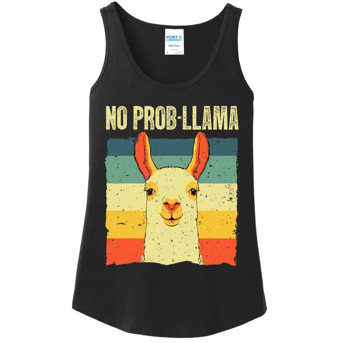 Cool Llama No Prob Llama Alpaca Farming Animal Ladies Essential Tank