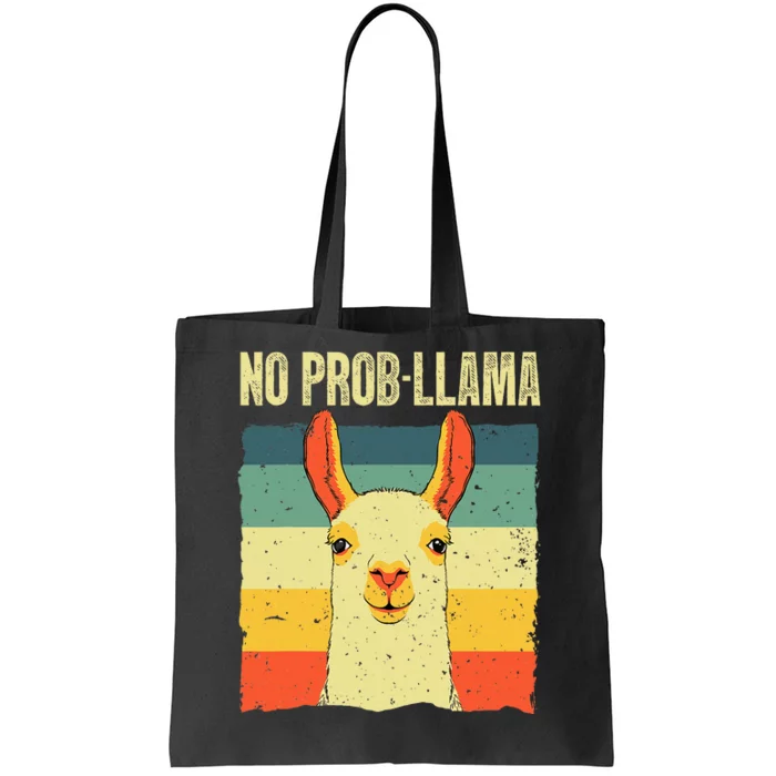 Cool Llama No Prob Llama Alpaca Farming Animal Tote Bag