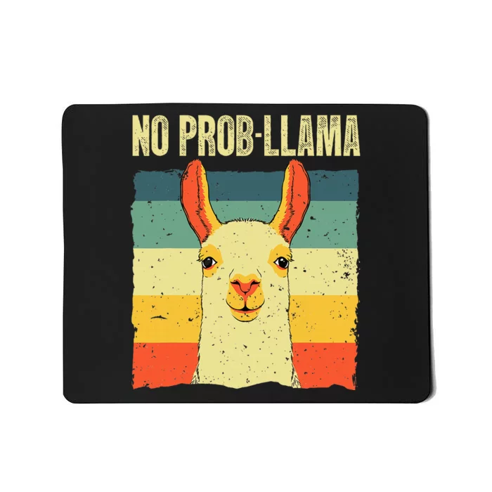 Cool Llama No Prob Llama Alpaca Farming Animal Mousepad