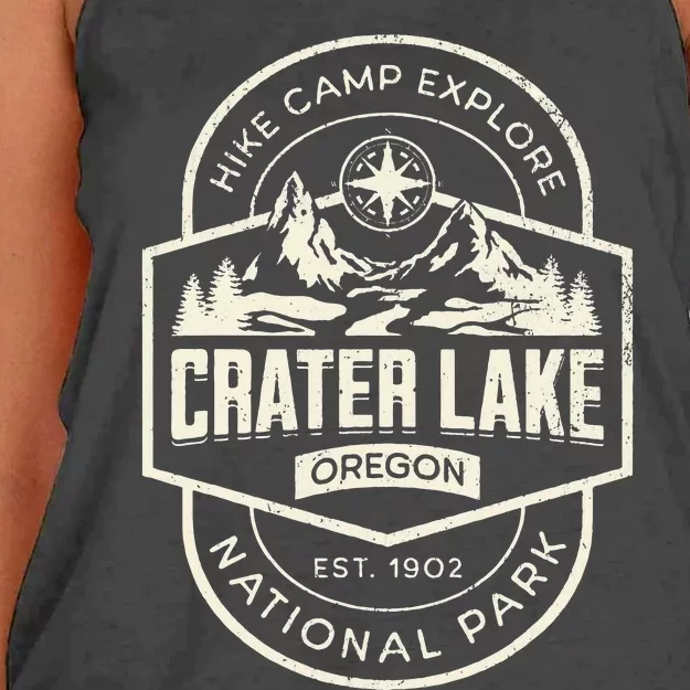 Crater Lake National Park Women's Knotted Racerback Tank