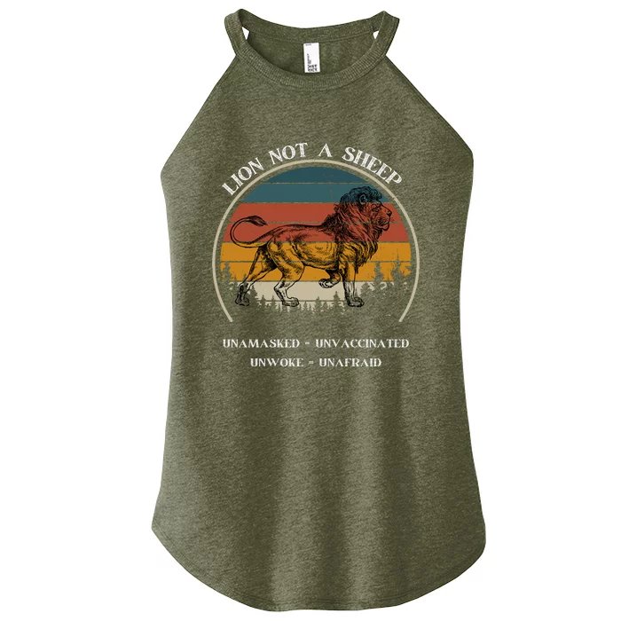 Conservative Lion Not A Sheep Women’s Perfect Tri Rocker Tank