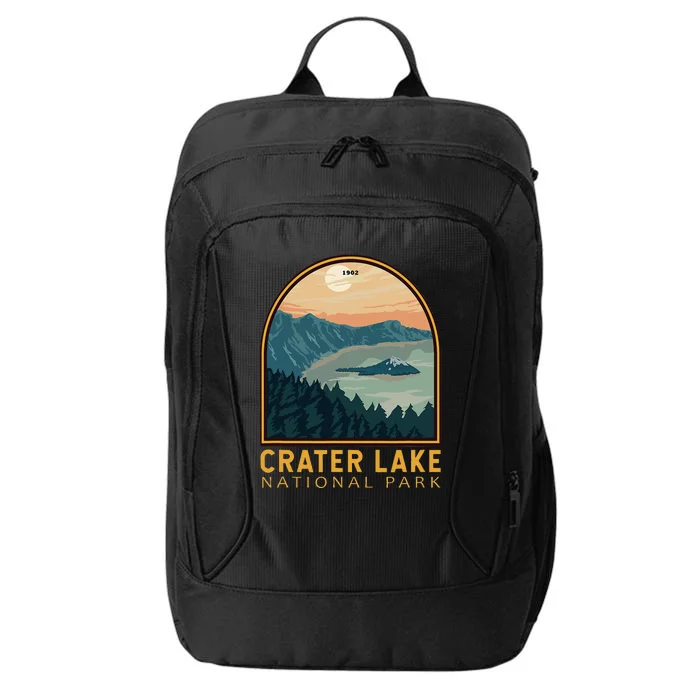 Crater Lake National Park Vintage Emblem City Backpack