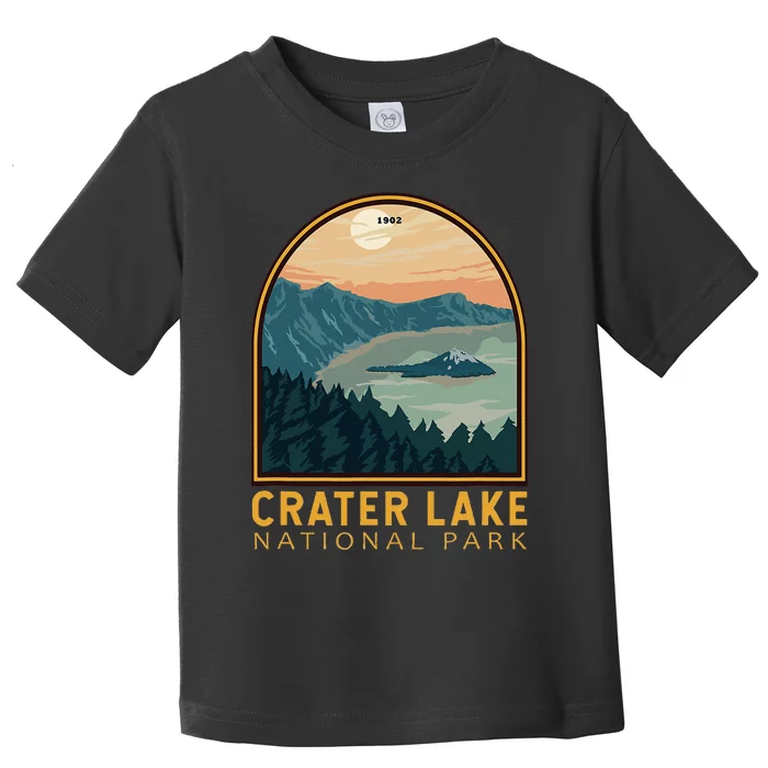 Crater Lake National Park Vintage Emblem Toddler T-Shirt