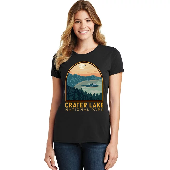 Crater Lake National Park Vintage Emblem Women's T-Shirt