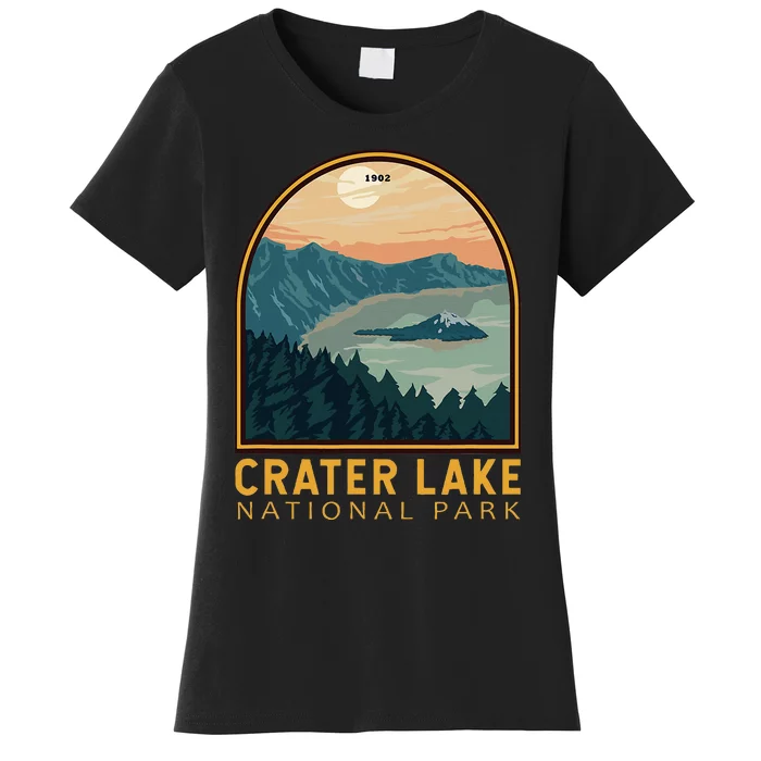 Crater Lake National Park Vintage Emblem Women's T-Shirt