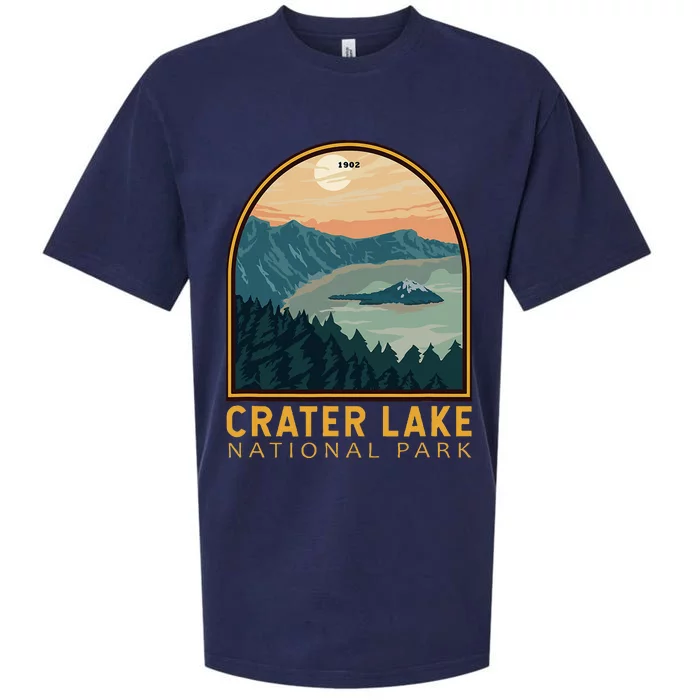 Crater Lake National Park Vintage Emblem Sueded Cloud Jersey T-Shirt